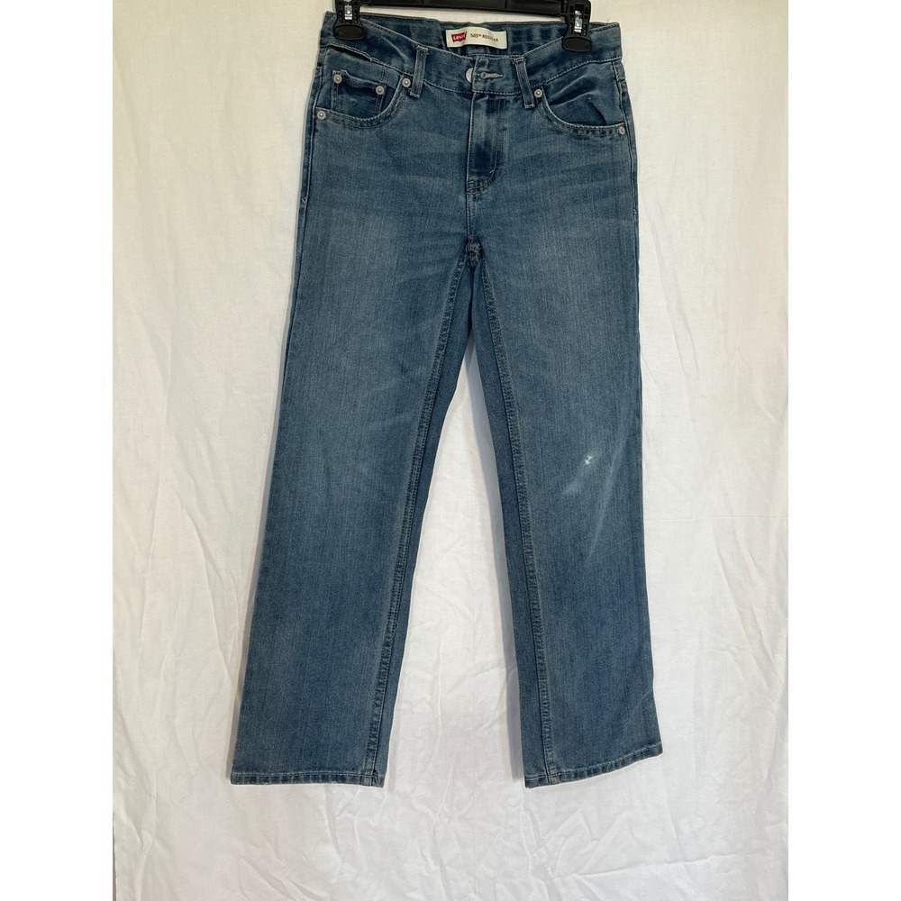 Levi's 505 Jeans Regular Fit Denim Classic Style Boys Size 12